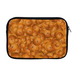 Fruity Fun Tangerine Print Pattern Apple Macbook Pro 17  Zipper Case by dflcprintsclothing