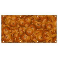 Fruity Fun Tangerine Print Pattern Banner And Sign 8  X 4  by dflcprintsclothing