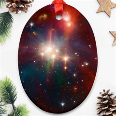 Astrology Astronomical Cluster Galaxy Nebula Ornament (oval)