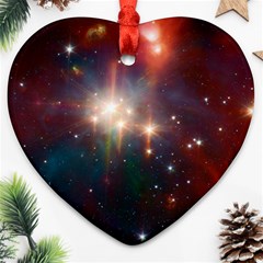 Astrology Astronomical Cluster Galaxy Nebula Ornament (heart)