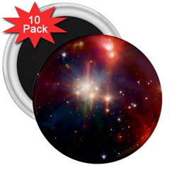 Astrology Astronomical Cluster Galaxy Nebula 3  Magnets (10 Pack)  by Jancukart