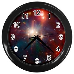 Astrology Astronomical Cluster Galaxy Nebula Wall Clock (black)