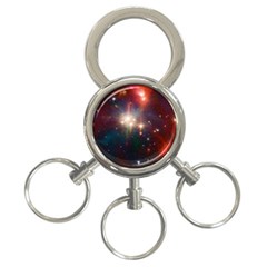 Astrology Astronomical Cluster Galaxy Nebula 3-ring Key Chain by Jancukart