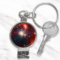 Astrology Astronomical Cluster Galaxy Nebula Nail Clippers Key Chain by Jancukart