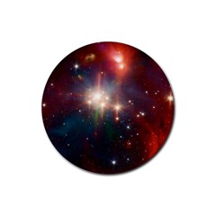 Astrology Astronomical Cluster Galaxy Nebula Rubber Coaster (round) by Jancukart