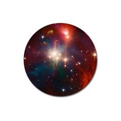 Astrology Astronomical Cluster Galaxy Nebula Magnet 3  (round)