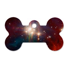 Astrology Astronomical Cluster Galaxy Nebula Dog Tag Bone (one Side) by Jancukart