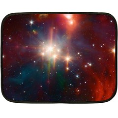 Astrology Astronomical Cluster Galaxy Nebula Two Sides Fleece Blanket (mini) by Jancukart