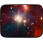 Astrology Astronomical Cluster Galaxy Nebula Two Sides Fleece Blanket (Mini) 35 x27  Blanket Front