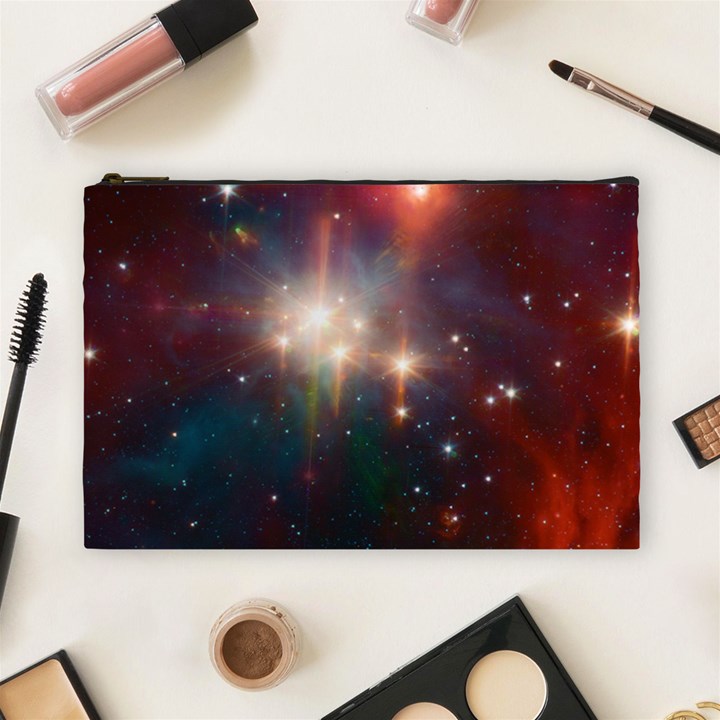 Astrology Astronomical Cluster Galaxy Nebula Cosmetic Bag (Large)