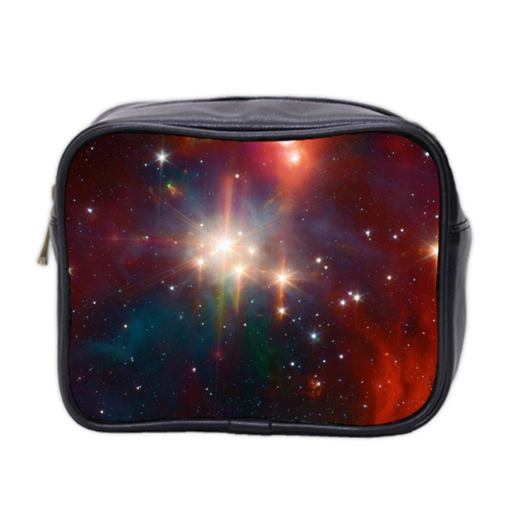 Astrology Astronomical Cluster Galaxy Nebula Mini Toiletries Bag (Two Sides)