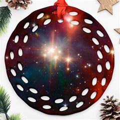 Astrology Astronomical Cluster Galaxy Nebula Ornament (round Filigree)