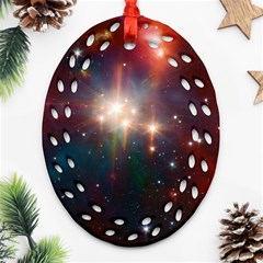 Astrology Astronomical Cluster Galaxy Nebula Ornament (oval Filigree)