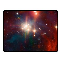 Astrology Astronomical Cluster Galaxy Nebula Two Sides Fleece Blanket (small) by Jancukart