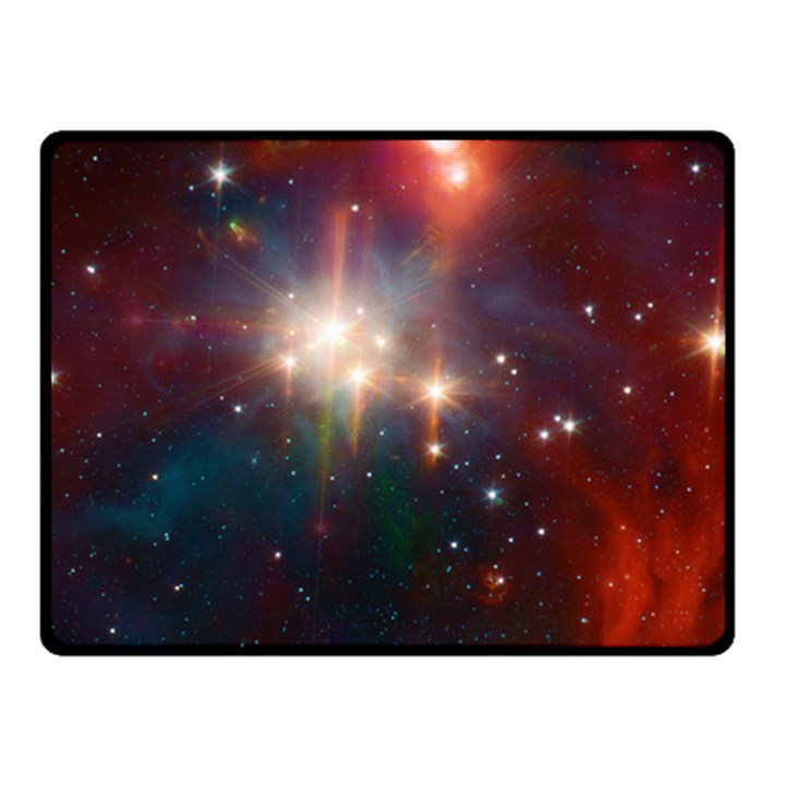 Astrology Astronomical Cluster Galaxy Nebula Two Sides Fleece Blanket (Small)