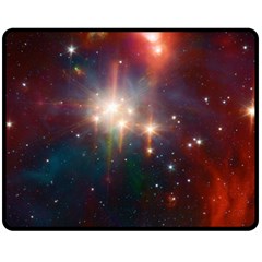 Astrology Astronomical Cluster Galaxy Nebula Two Sides Fleece Blanket (medium) by Jancukart