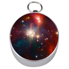 Astrology Astronomical Cluster Galaxy Nebula Silver Compasses