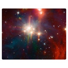 Astrology Astronomical Cluster Galaxy Nebula Two Sides Premium Plush Fleece Blanket (medium) by Jancukart