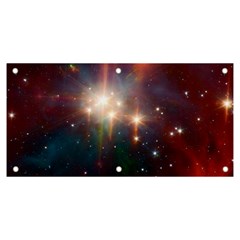 Astrology Astronomical Cluster Galaxy Nebula Banner And Sign 6  X 3  by Jancukart