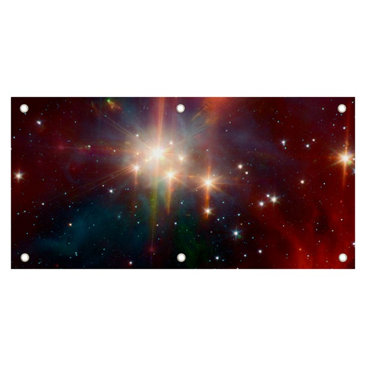 Astrology Astronomical Cluster Galaxy Nebula Banner and Sign 6  x 3 