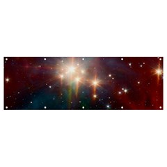 Astrology Astronomical Cluster Galaxy Nebula Banner And Sign 12  X 4  by Jancukart