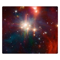 Astrology Astronomical Cluster Galaxy Nebula Premium Plush Fleece Blanket (small) by Jancukart