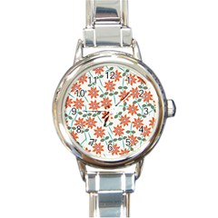 Bloom Blossom Botanical Round Italian Charm Watch by Jancukart