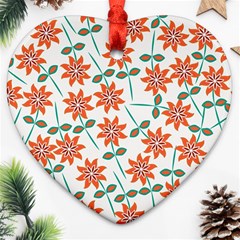 Bloom Blossom Botanical Ornament (heart)