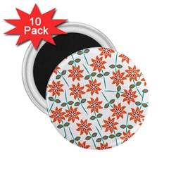 Bloom Blossom Botanical 2 25  Magnets (10 Pack) 