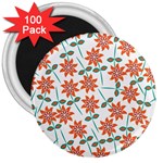 Bloom Blossom Botanical 3  Magnets (100 pack) Front