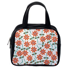 Bloom Blossom Botanical Classic Handbag (one Side) by Jancukart