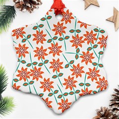 Bloom Blossom Botanical Ornament (snowflake)