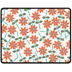 Bloom Blossom Botanical Two Sides Fleece Blanket (medium)