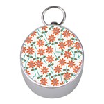 Bloom Blossom Botanical Mini Silver Compasses Front