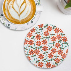 Bloom Blossom Botanical Uv Print Round Tile Coaster