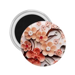 Sakura Flowers Flower Pink Blossom Spring 2 25  Magnets