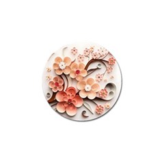 Sakura Flowers Flower Pink Blossom Spring Golf Ball Marker (4 Pack)