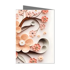 Sakura Flowers Flower Pink Blossom Spring Mini Greeting Cards (pkg Of 8)