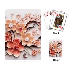 Sakura Flowers Flower Pink Blossom Spring Playing Cards Single Design (rectangle)