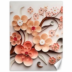 Sakura Flowers Flower Pink Blossom Spring Canvas 36  X 48 