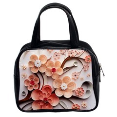 Sakura Flowers Flower Pink Blossom Spring Classic Handbag (two Sides) by Jancukart