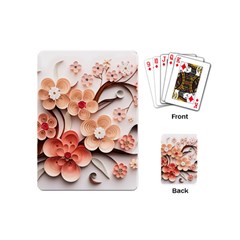 Sakura Flowers Flower Pink Blossom Spring Playing Cards Single Design (mini)