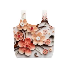 Sakura Flowers Flower Pink Blossom Spring Full Print Recycle Bag (s) by Jancukart