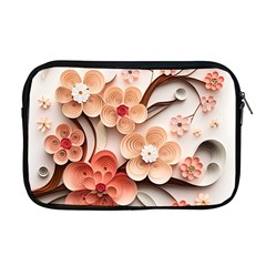 Sakura Flowers Flower Pink Blossom Spring Apple Macbook Pro 17  Zipper Case