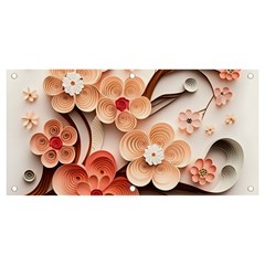 Sakura Flowers Flower Pink Blossom Spring Banner And Sign 4  X 2 