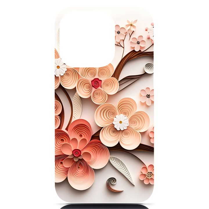 Sakura Flowers Flower Pink Blossom Spring iPhone 14 Pro Black UV Print Case