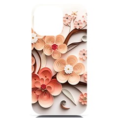 Sakura Flowers Flower Pink Blossom Spring Iphone 14 Pro Max Black Uv Print Case