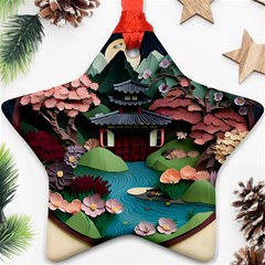 Japanese Garden Flowers Landscape Ornament (star)