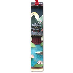 Japanese Garden Flowers Landscape Large Book Marks by Jancukart