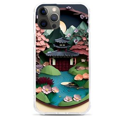 Japanese Garden Flowers Landscape iPhone 12 Pro max TPU UV Print Case